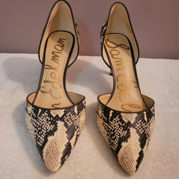 Sam Edelman Shoes - Sam Edelman Jaina d'Orsay pump. 3.5" Stiletto heel, pointed toe, leather, size 9